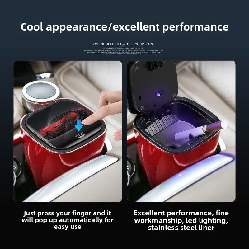 High-end car ashtray, vehicle ashtray, creative interior accessories for cars
