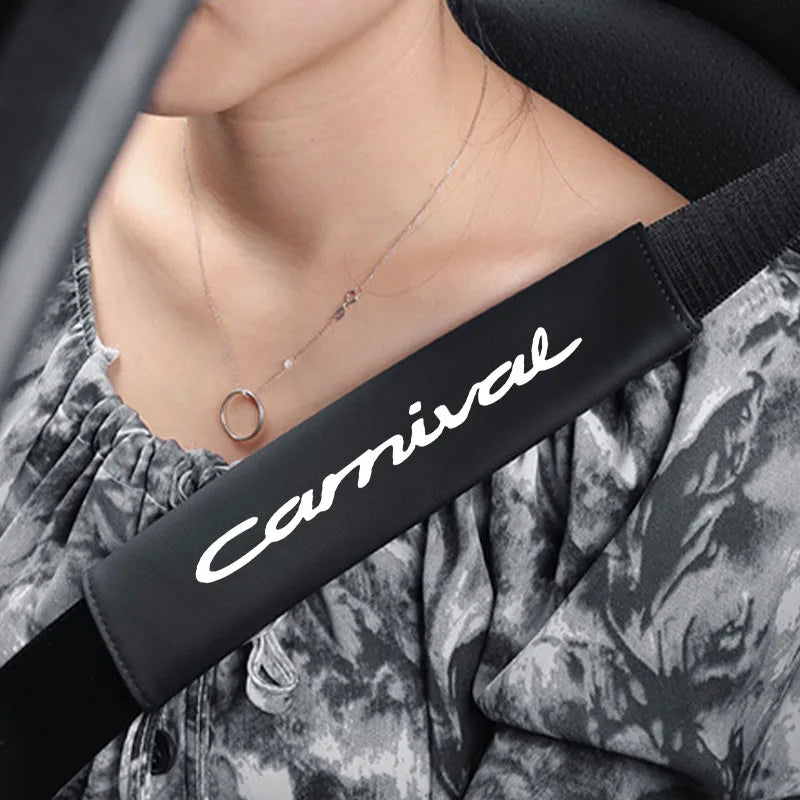 Car Safety Belt Cover Adjustable Seat Belt Cover Shoulder Strap Covers For KIA carnival Accessories Car Shoulder Protector Pad
